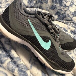 Nike Grey with Blue Sneakers